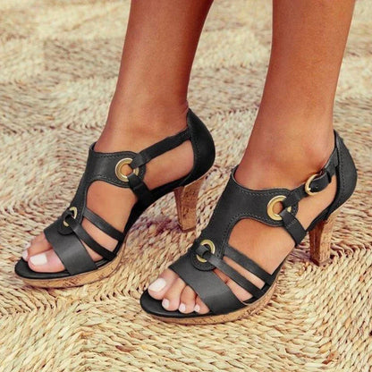 Women's Strappy Block Heels - Vonnera