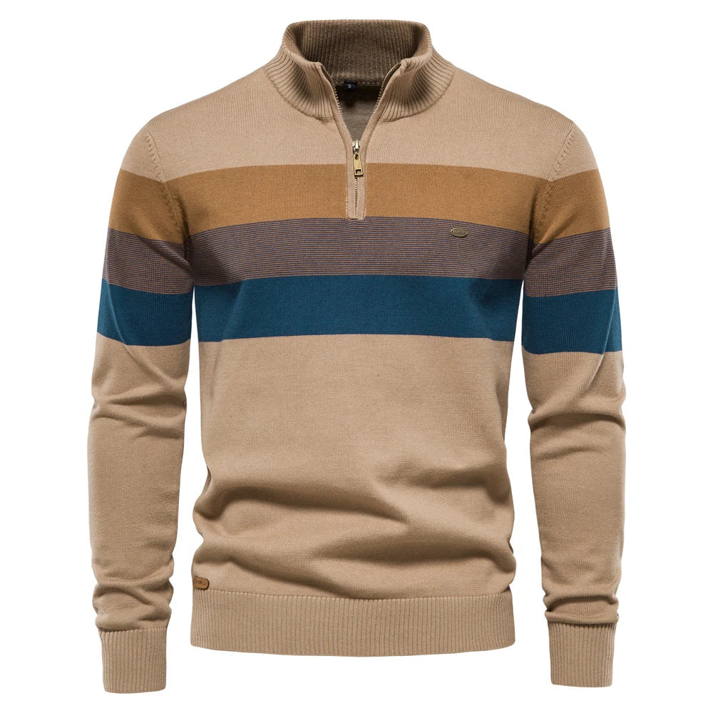 Velstren Mens Quarter Zip Fleece Pullover - Vonnera