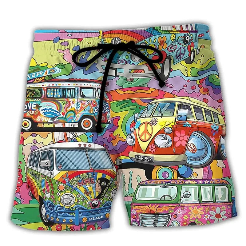 Men's Swim Shorts Bold Colorful