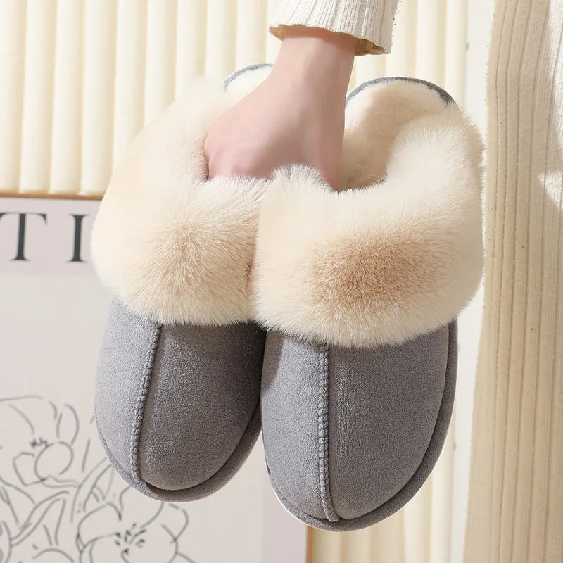 Women's Plush Indoor Slippers Soft Lining Comfort Warmth