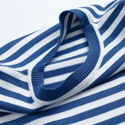 Women's Striped Cotton Long Sleeve T-Shirt