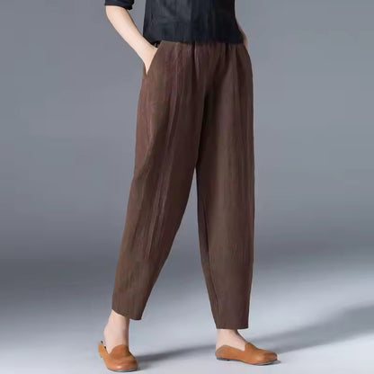 Women's Elastic Waist Summer Trousers
