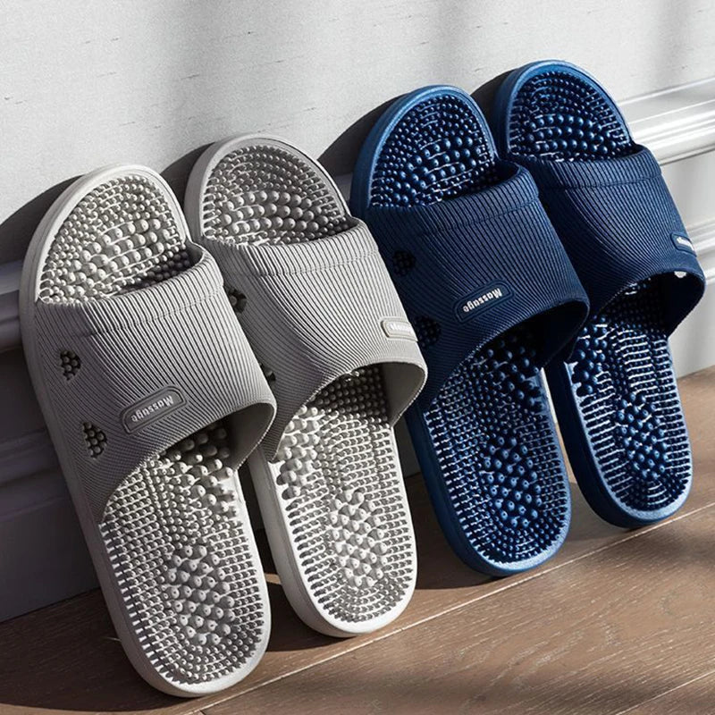 Men Women Cushioned Bathroom Slides Non Slip Massage Sole