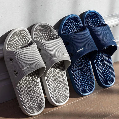 Men Women Cushioned Bathroom Slides Non Slip Massage Sole