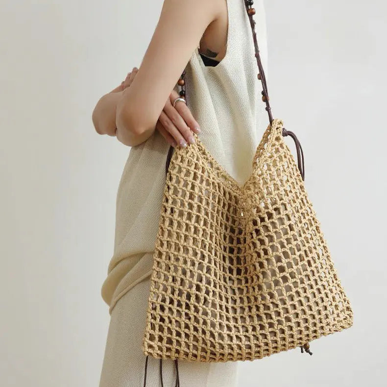 Solana Women's Straw Beach Tote Bag