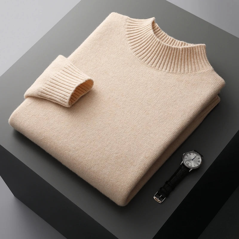 Selviano Men's Wool Pullover Sweater - Vonnera