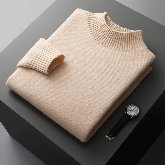 Selviano Men's Wool Pullover Sweater - Vonnera
