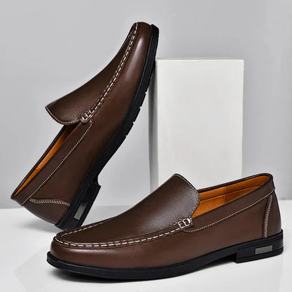 Men's Classic Slip-On Loafers Leather Comfortable