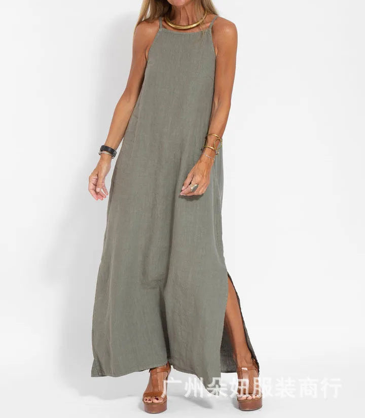 Women's Elegant Dress with Slits