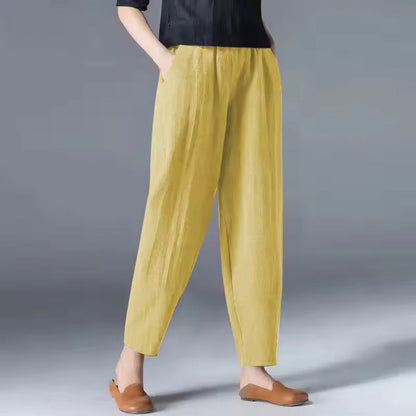 Women's High Waist Tapered Trousers