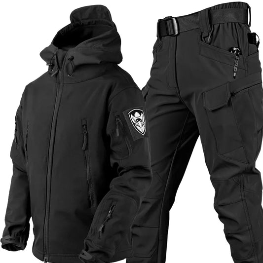 Men's Hooded Jacket Cargo Pant Set - Vonnera