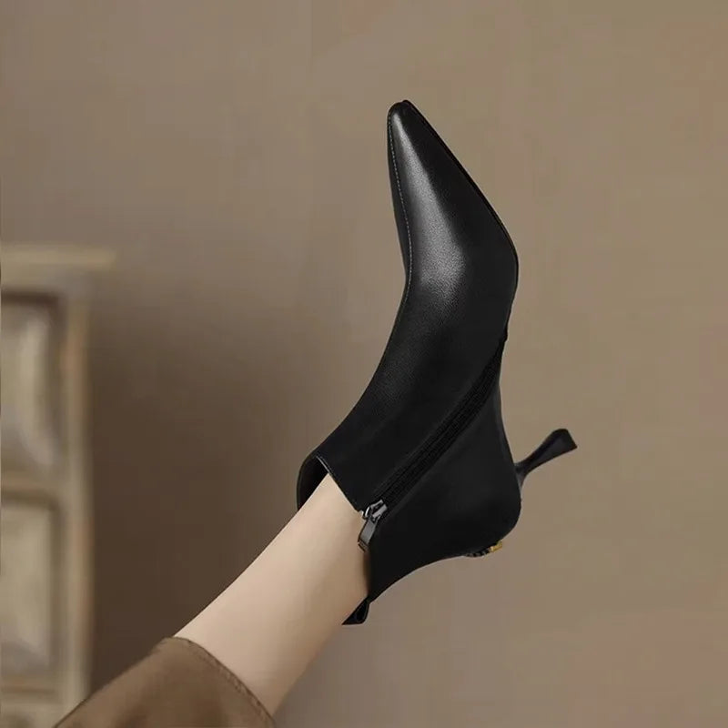 Women's Ankle Boots Slim Heel