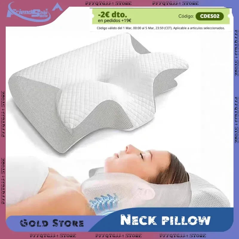 Ergonomic Cervical Pillow Memory Foam Neck Support - Vonnera
