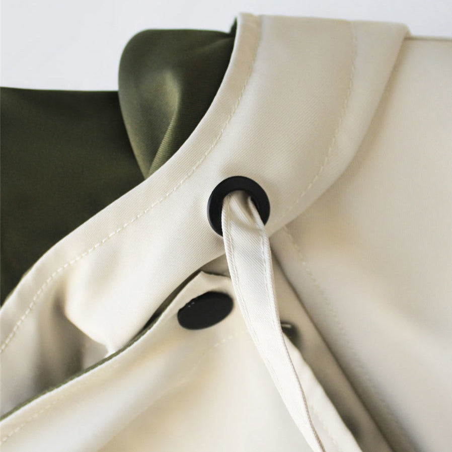Women's Windbreaker Jacket Drawstring Waist