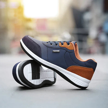 Men's Lace-Up Shoes Comfortable Leather Black