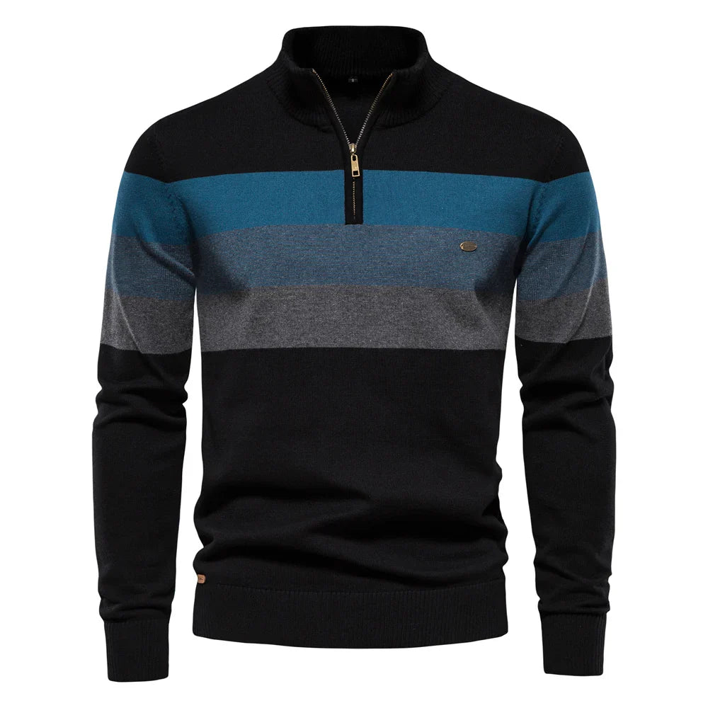 Velstren Mens Quarter Zip Fleece Pullover