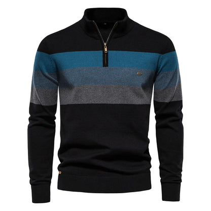 Velstren Mens Quarter Zip Fleece Pullover
