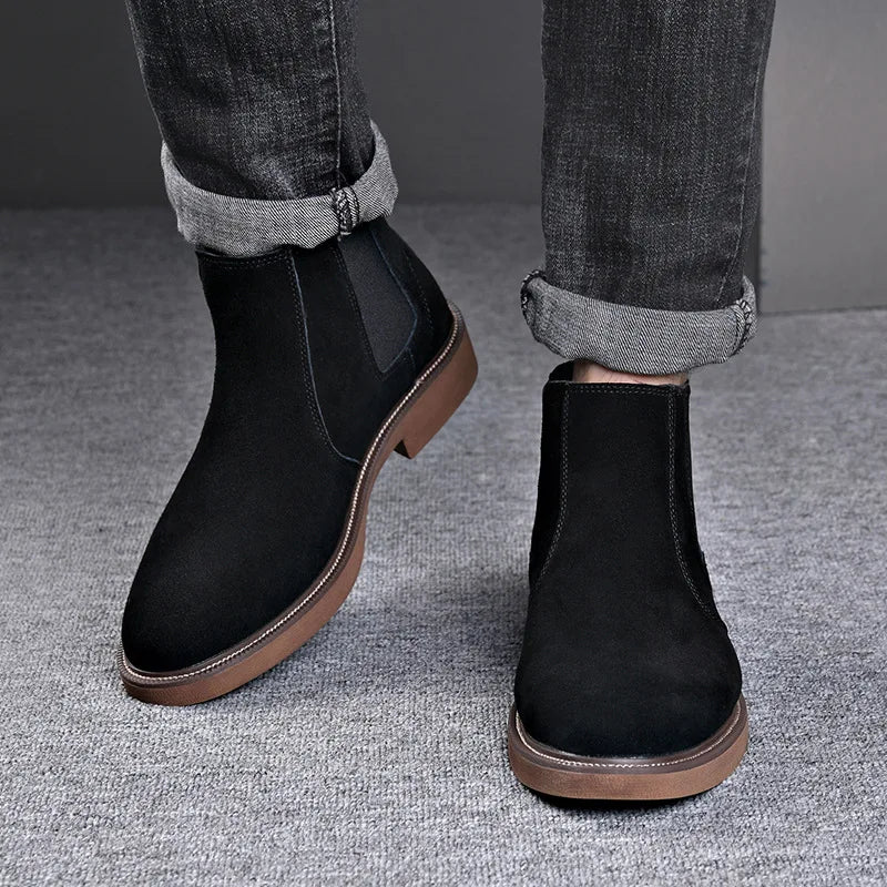 Bennett Men's Suede Chelsea Boots Brown
