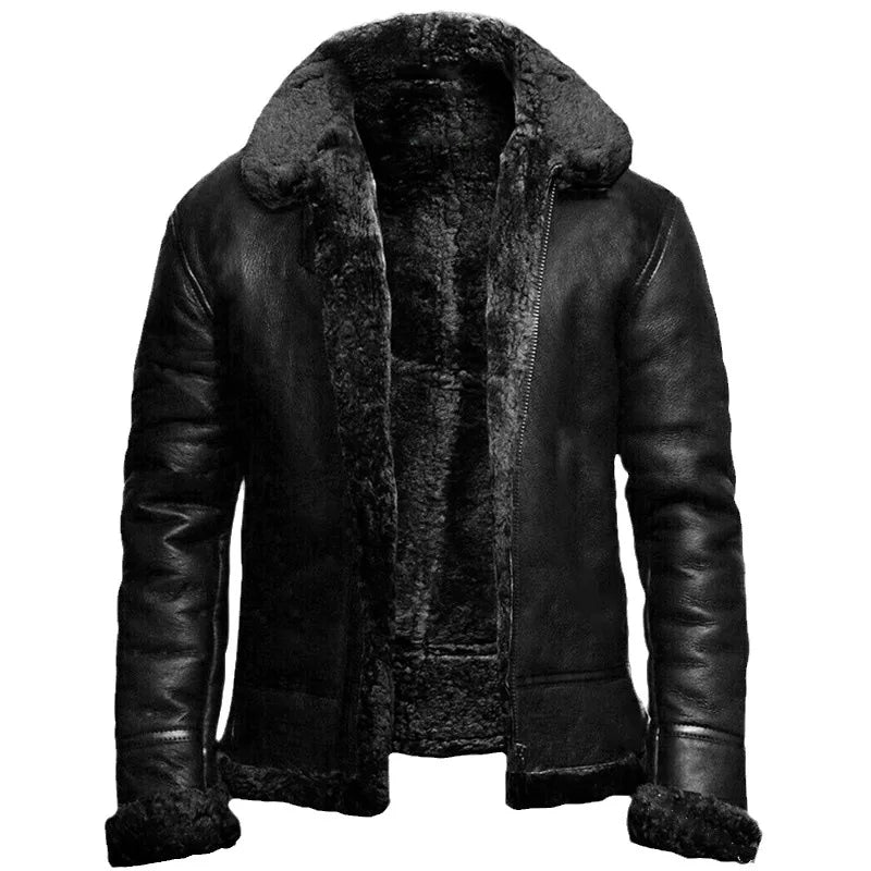 Men's Zip-Up Jacket Structured Collar - Vonnera
