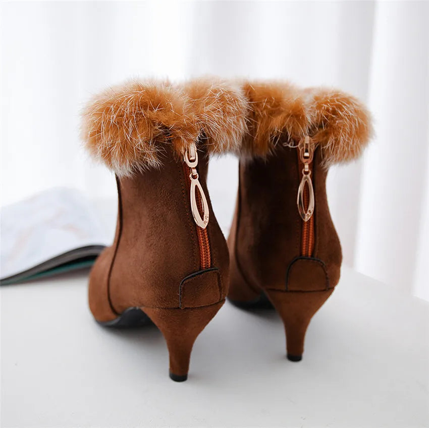 Women's Fur Ankle Boots
