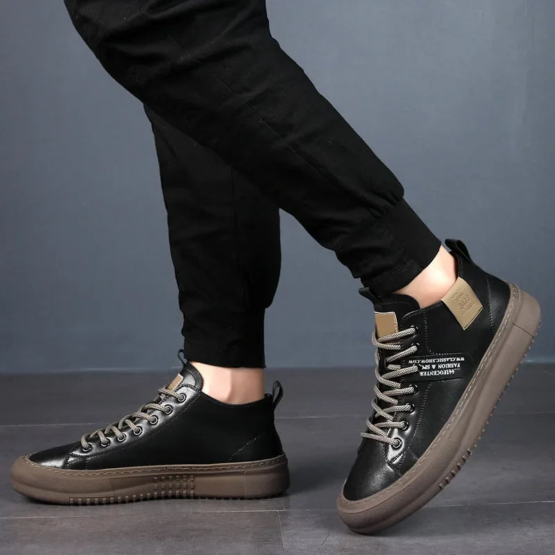 Caspian Men's Leather Sneakers