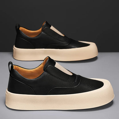 Lusano Men's Leather Sneakers - Vonnera