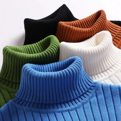 Women's Ribbed Turtleneck Sweater Knit