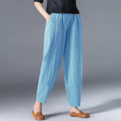Women's Elastic Waist Summer Trousers