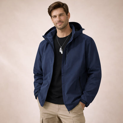 Waterproof Softshell Rain Jacket Windproof Hooded Outdoor Coat