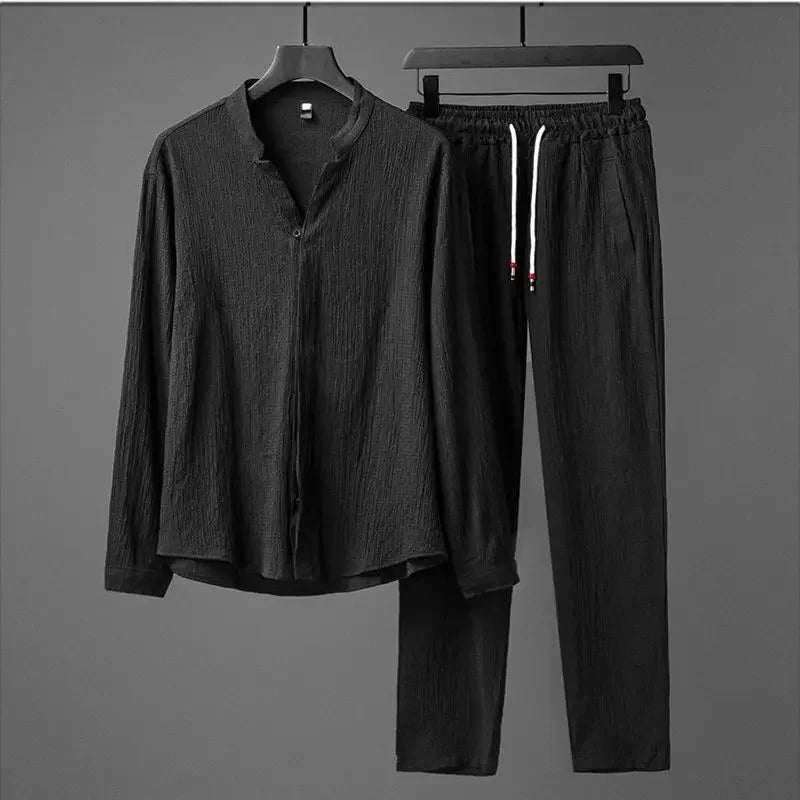 Vivnan Women's Linen Two Piece Set