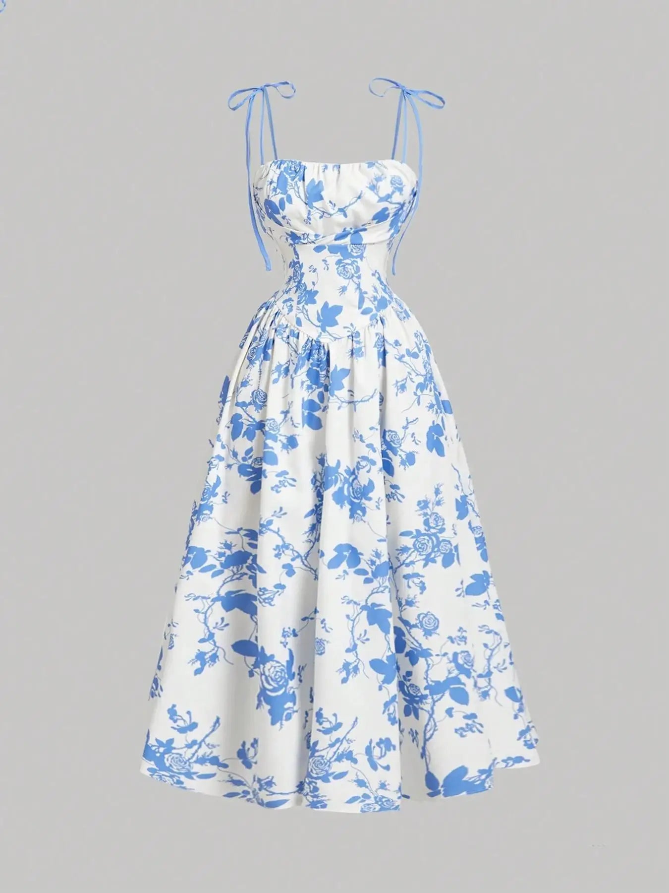 Women's Floral Sundress Flowy Delila