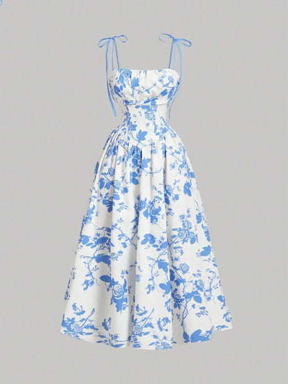 Women's Floral Sundress Flowy Delila