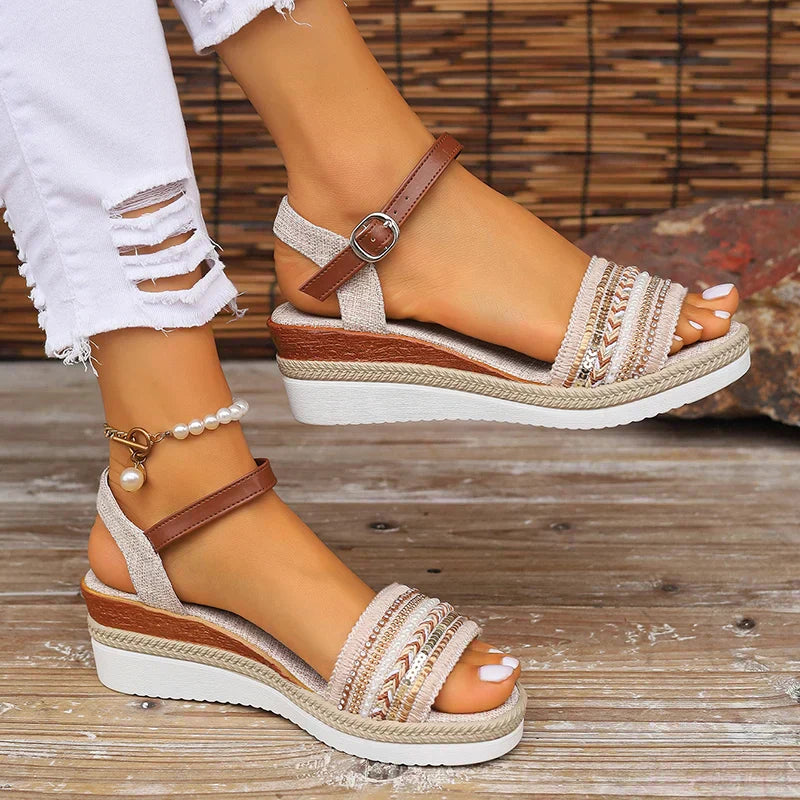 Women's Open-Toe Ankle Strap Sandals - Vonnera