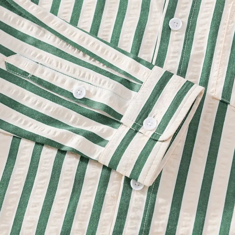 Niels Men's Striped Button Down Shirt