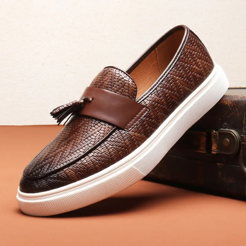 Men's Leather Formal Loafers - Vonnera