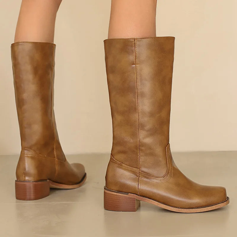Women's Knee High Boots Block Heel - Vonnera