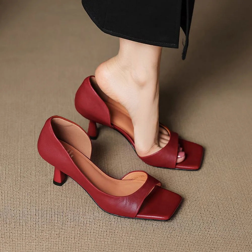 Vasanti Women's Leather High Heels - Vonnera
