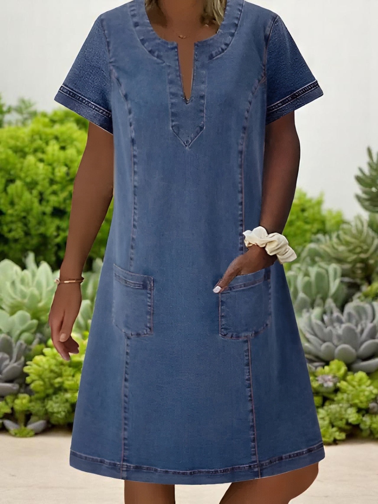 Women's Soft Denim Dress - Vonnera