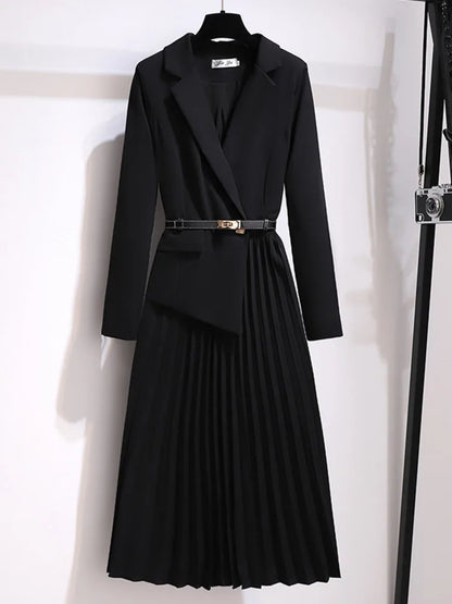 Nicole Women's A-Line Pleated Midi Dress