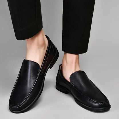 Men's Classic Slip-On Loafers Leather Comfortable