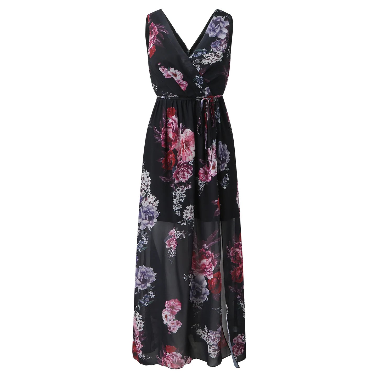 Women's Elegant Maxi Dress Slit Design