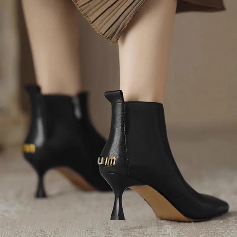 Women's Ankle Boots Slim Heel
