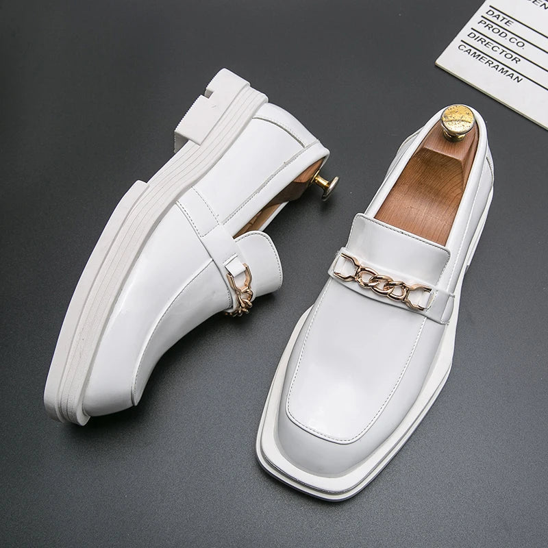 Men's Leather Slip On Shoes - Vonnera