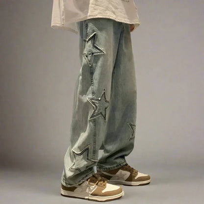 Embroidered Denim Jeans - Vonnera