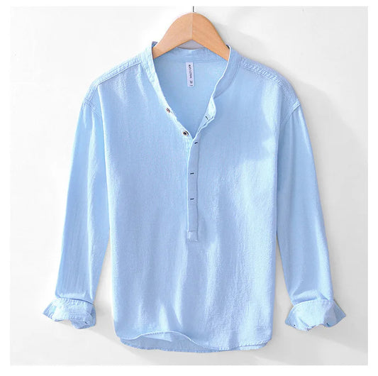 Dunford Men's Long Sleeve Summer Shirt - Vonnera