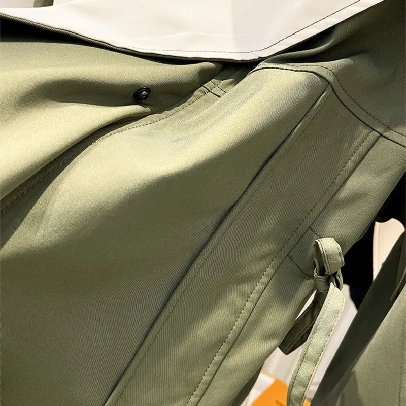 Women's Windbreaker Jacket Drawstring Waist