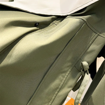 Women's Windbreaker Jacket Drawstring Waist