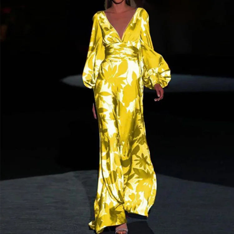 Women's Flowy Maxi Dress Elegant Everyday Wear