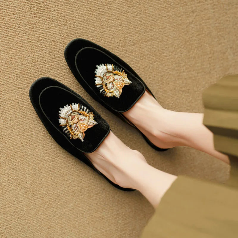 Women's Velvet Mules Jasmine