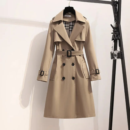 Averine Women's Belted Trench Coat - Vonnera